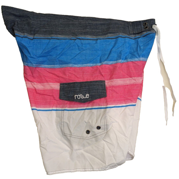 Nonwe Board Shorts Mens Swimming Trunks Blue Pink White Swim Beach Size 42 - Picture 3 of 7